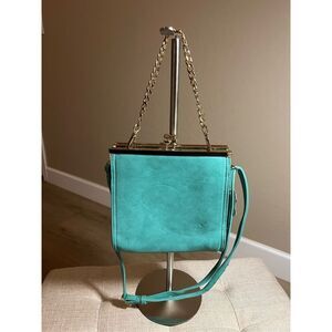 NWT Alyssa turquoise/blue vintage inspired shoulder bag